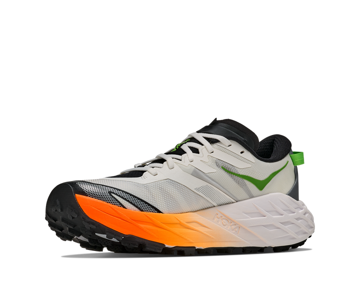 Hoka Mens Speedgoat 7 - Frost/Neon Tangerine - Trail - AW26