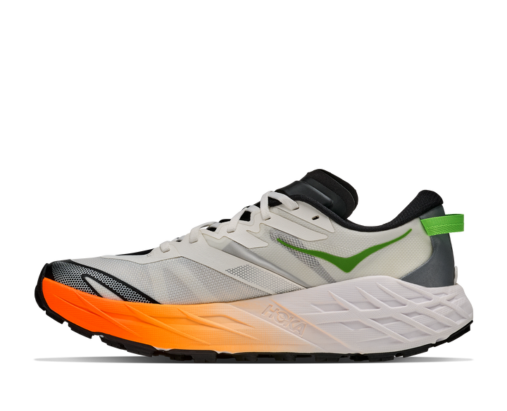 Hoka Mens Speedgoat 7 - Frost/Neon Tangerine - Trail - AW26
