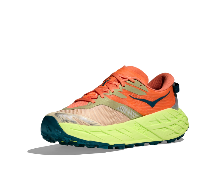 Hoka Womens Speedgoat 7 - Persimmon/Neon Yuzu - Trail - SS26