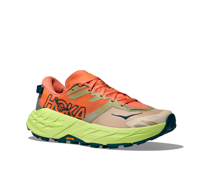 Hoka Womens Speedgoat 7 - Persimmon/Neon Yuzu - Trail - SS26