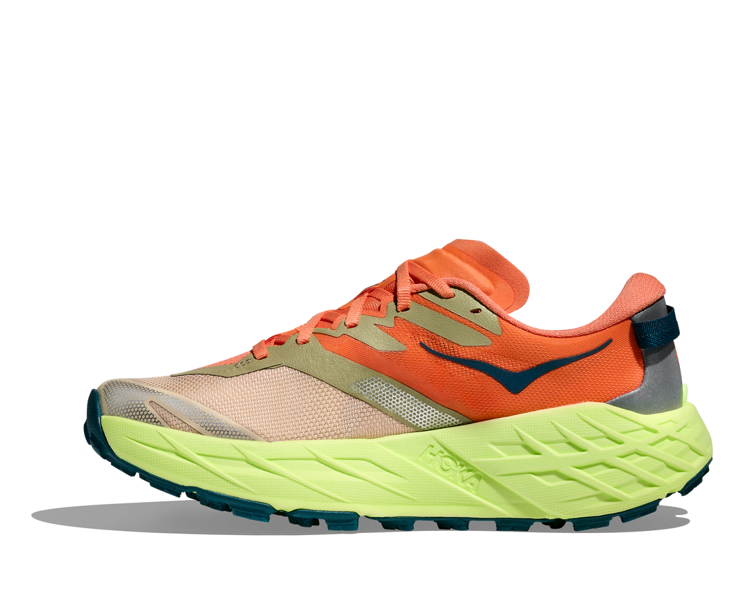 Hoka Womens Speedgoat 7 - Persimmon/Neon Yuzu - Trail - SS26