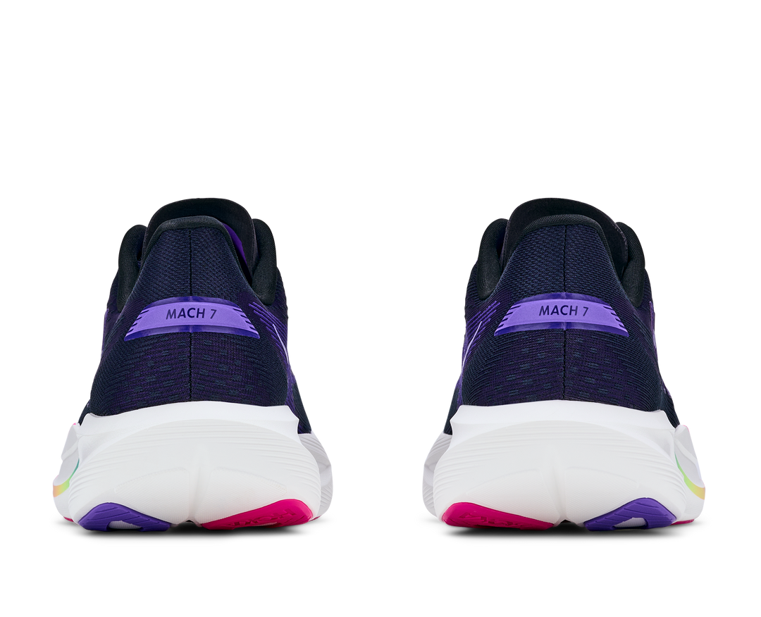 Hoka Womens Mach 7 - Carbon Black/Cosmic Purple - Neutral - AW26