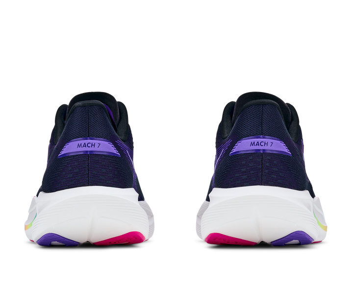 Hoka Womens Mach 7 - Carbon Black/Cosmic Purple - Neutral - AW26