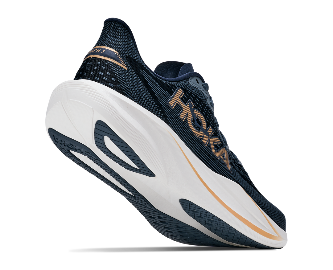 Hoka Womens Mach 7 - Faded Navy/Gold - Neutral - AW26