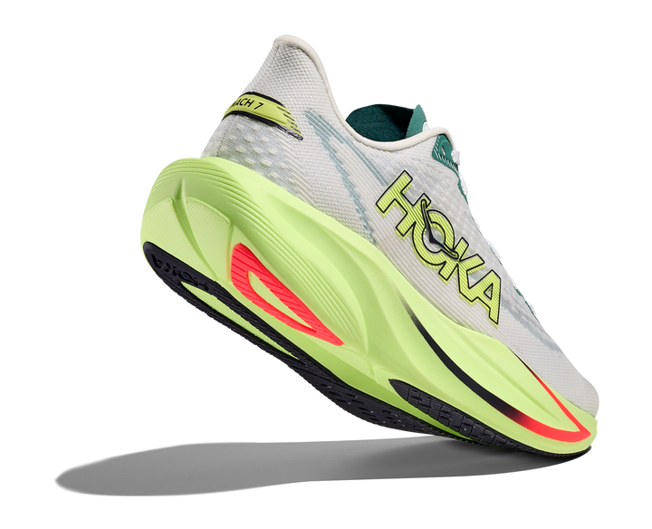 Hoka Damen Mach 7 – Frost/Neon Yuzu – Neutral – SS26