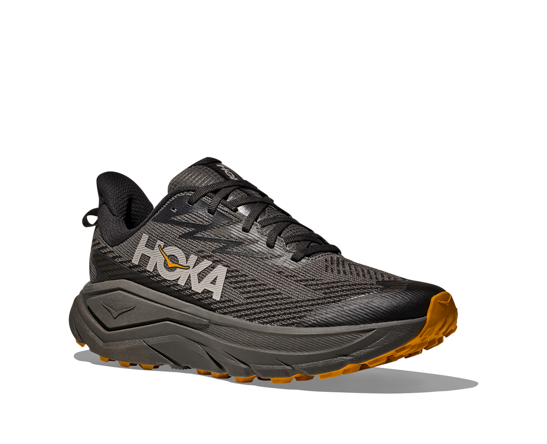 Hoka Mens Challenger 8 GTX - Gris Asphalte/Jaune Varsity - Trail - SS26