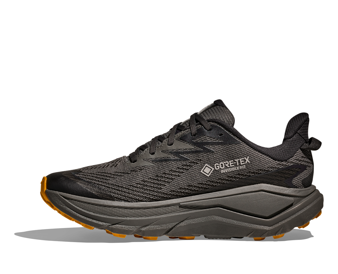 Hoka Mens Challenger 8 GTX - Gris Asphalte/Jaune Varsity - Trail - SS26