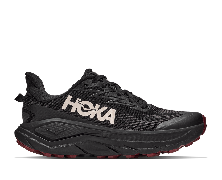 Hoka Womens Challenger 8 GTX - Black/Varsity Burgundy - Trail - AW26
