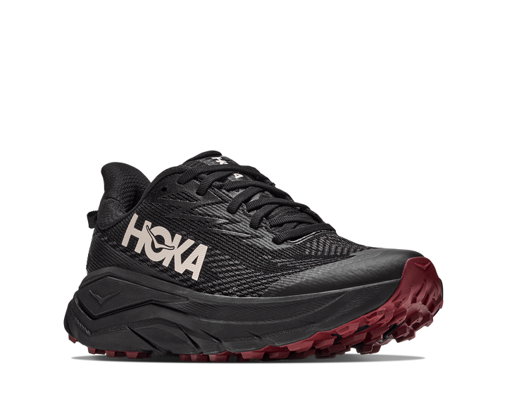 Hoka Womens Challenger 8 GTX - Black/Varsity Burgundy - Trail - AW26