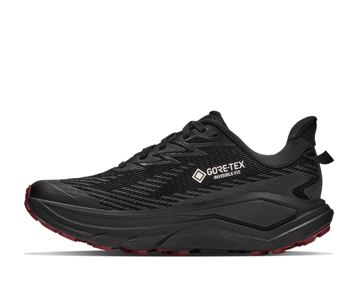 Hoka Womens Challenger 8 GTX - Black/Varsity Burgundy - Trail - AW26
