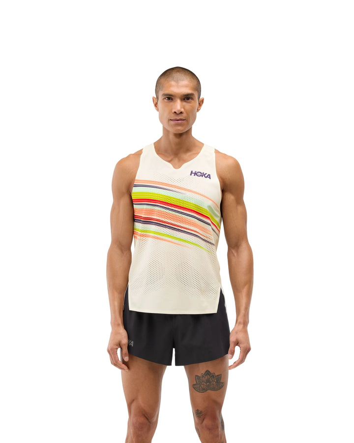 Hoka Herren Race Day Singlet – Alabaster Flare – SS26