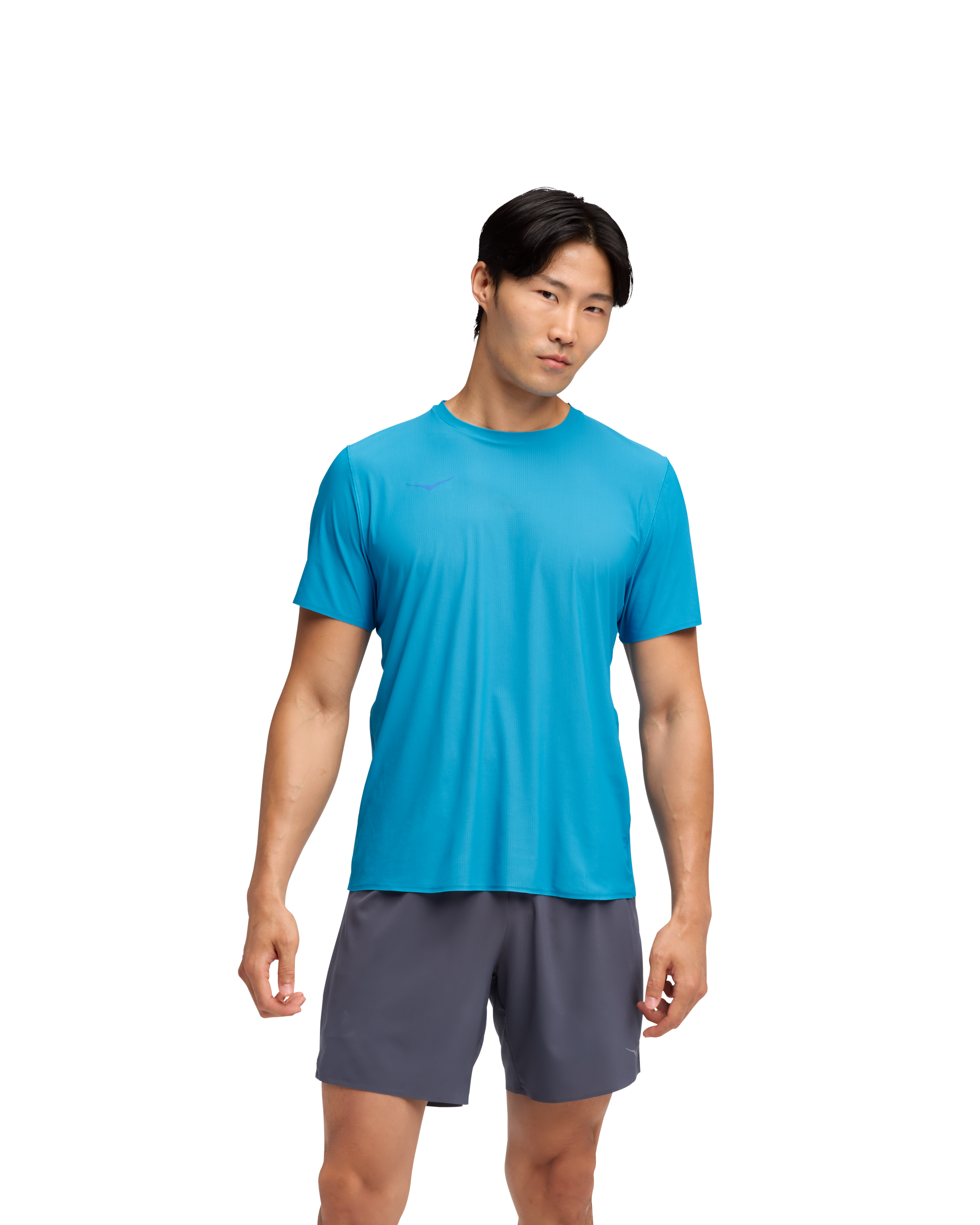 Hoka Mens Airolite Run Short Sleeve 2.0 - Hoka Blue
