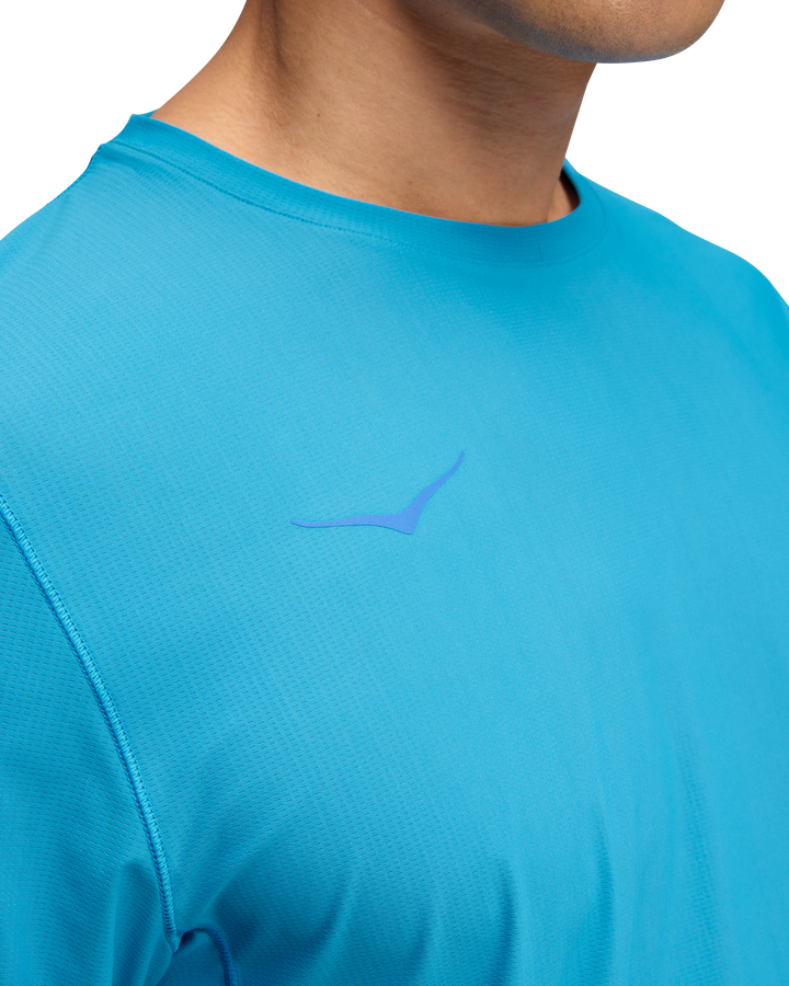 Hoka Mens Airolite Run Short Sleeve 2.0 - Hoka Blue