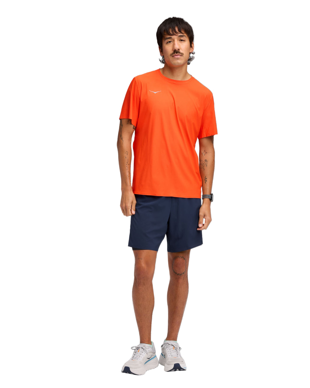 Hoka Herren Airolite Run Short Sleeve 2.0 – Lava