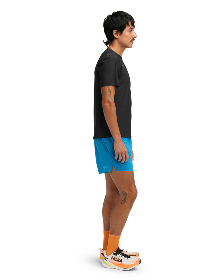Hoka Mens Airolite Run Short Sleeve 2.0 - Black