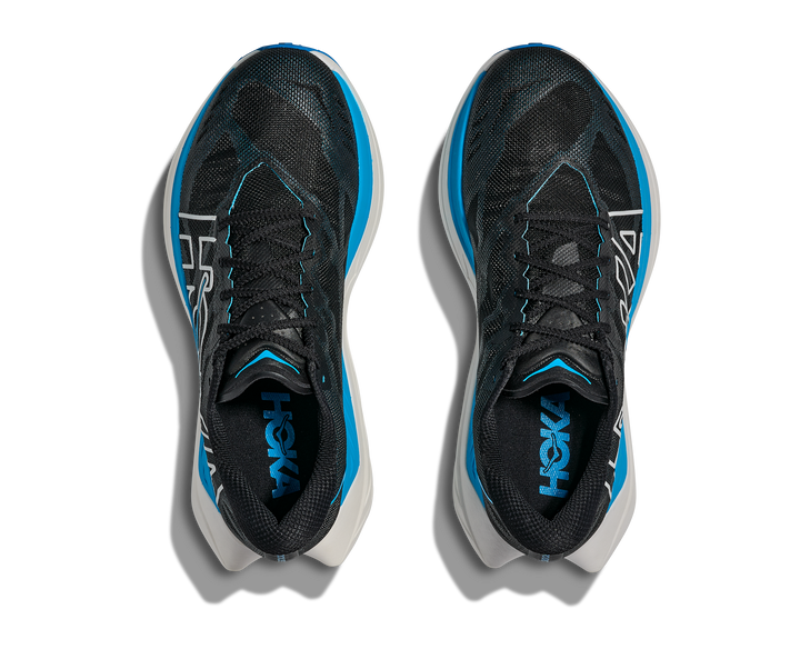 Hoka Mens Rocket X Trail - Black/Skyward Blue - Trail - AW25