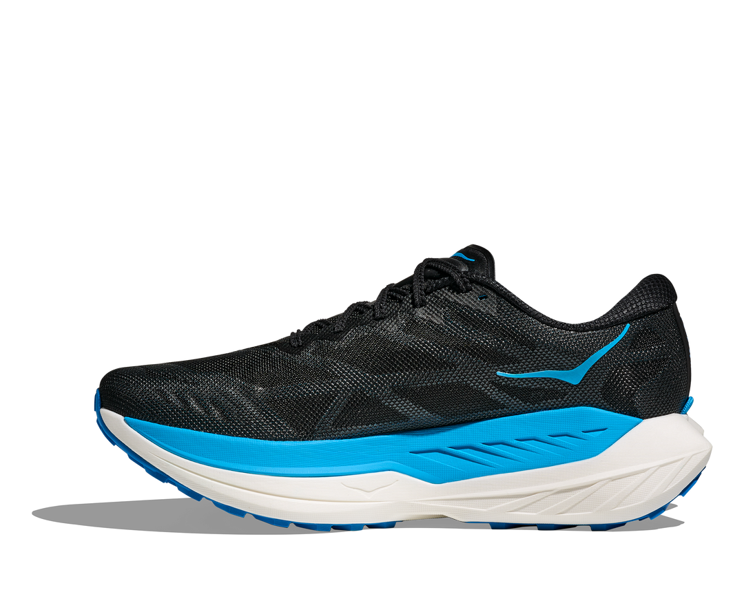 Hoka Mens Rocket X Trail - Black/Skyward Blue - Trail - AW25