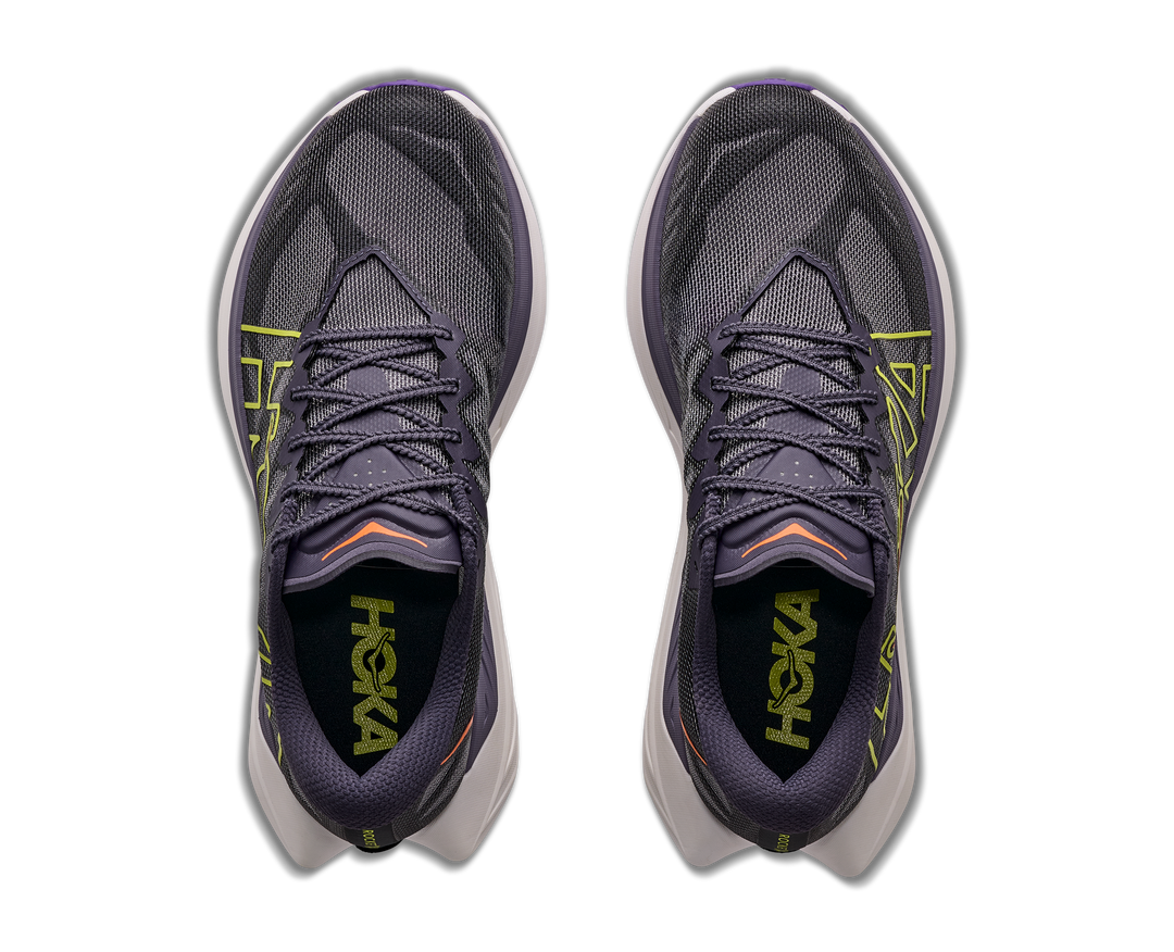 Hoka Mens Rocket X Trail - Squid Ink/Neon Nebula - Trail - AW26