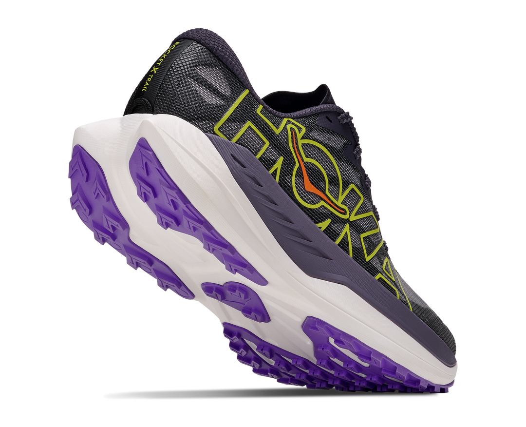 Hoka Mens Rocket X Trail - Squid Ink/Neon Nebula - Trail - AW26