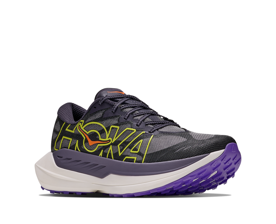 Hoka Mens Rocket X Trail - Squid Ink/Neon Nebula - Trail - AW26