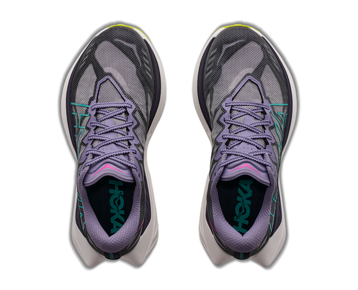 Hoka Womens Rocket X Trail - Purple Fog/Hoka Citrus - Trail - AW26