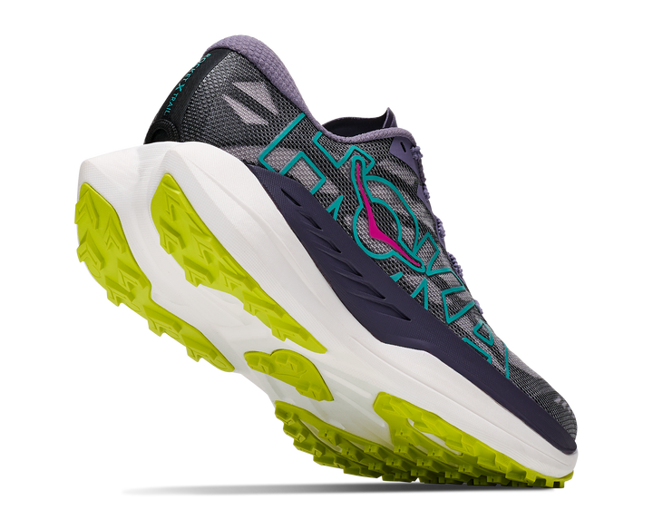 Hoka Womens Rocket X Trail - Purple Fog/Hoka Citrus - Trail - AW26