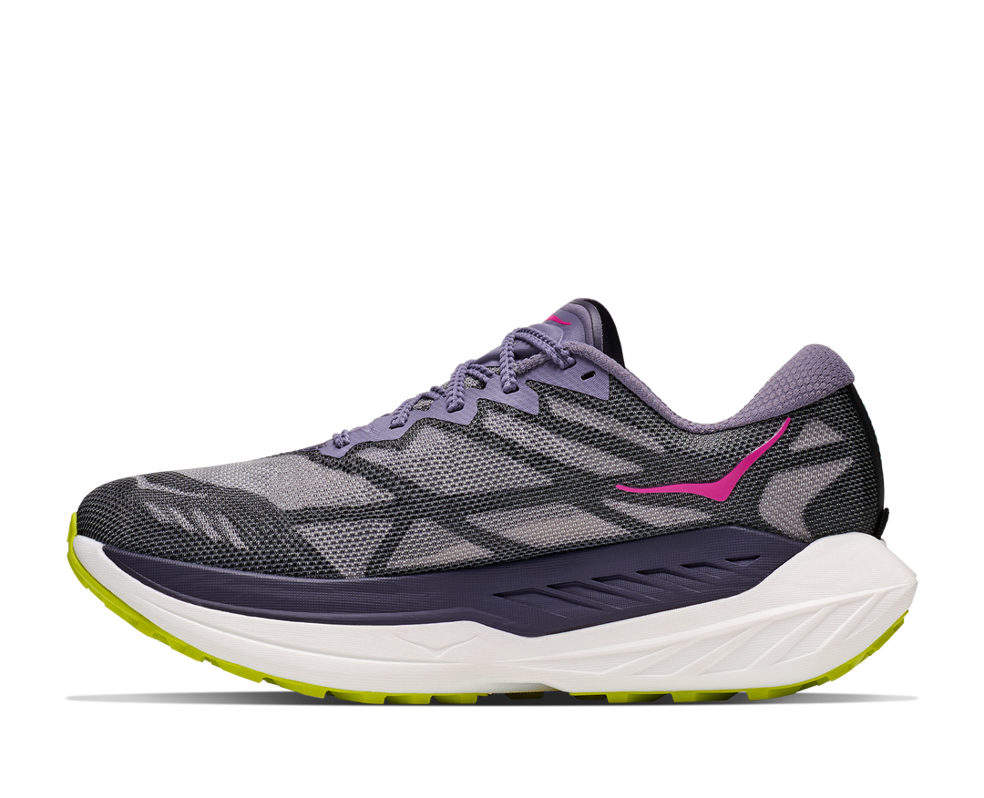 Hoka Womens Rocket X Trail - Purple Fog/Hoka Citrus - Trail - AW26