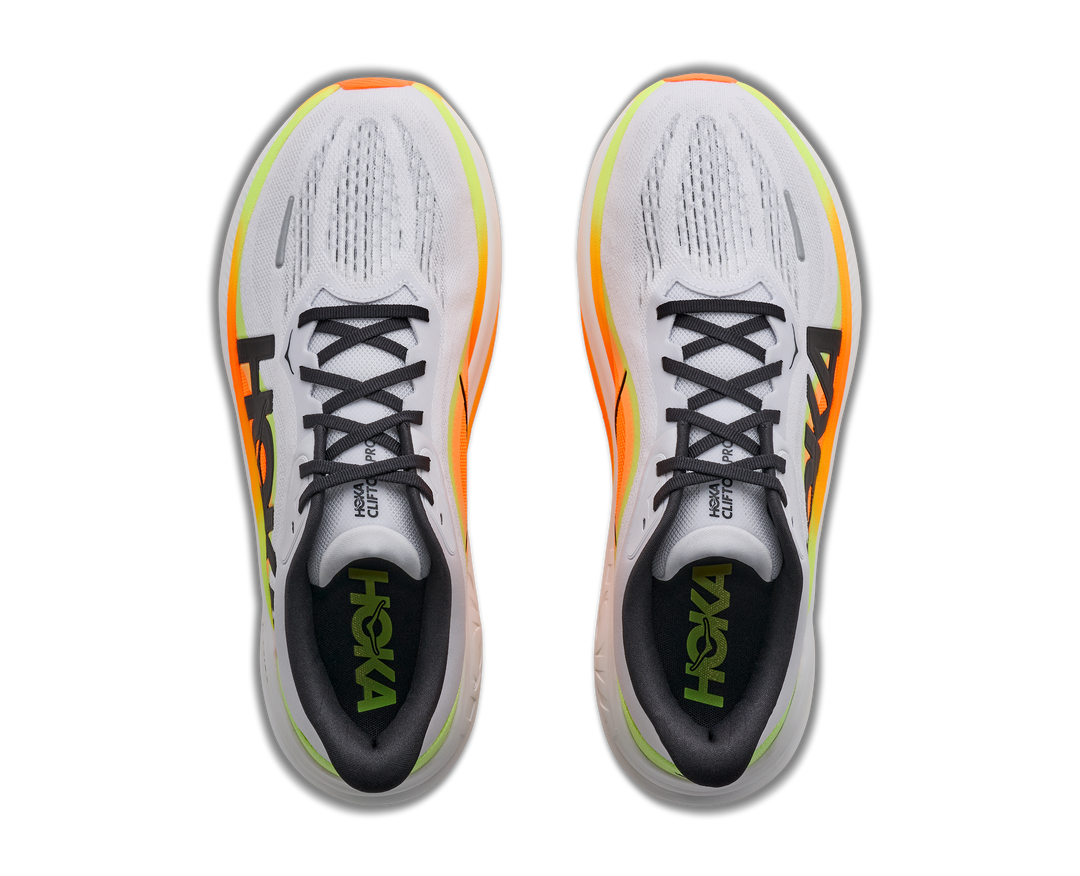 Hoka Mens Clifton Pro Wide - 2E Width - Cosmic Grey/Black - Neutral - AW26