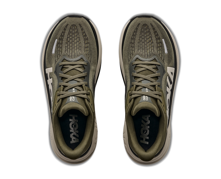 Hoka Womens Clifton Pro - Antique Olive/River Rock - Neutral - AW26