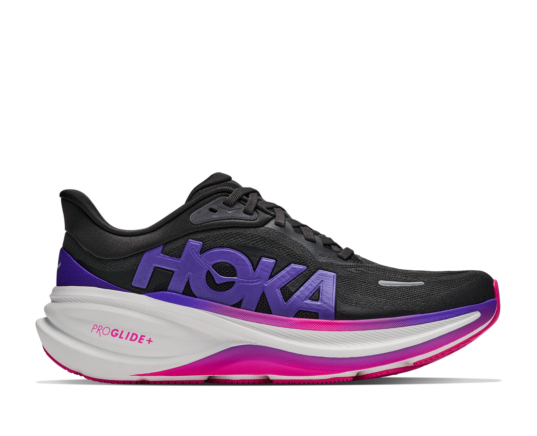 Hoka Womens Clifton Pro - Carbon Black/Cosmic Purple - Neutral - AW26
