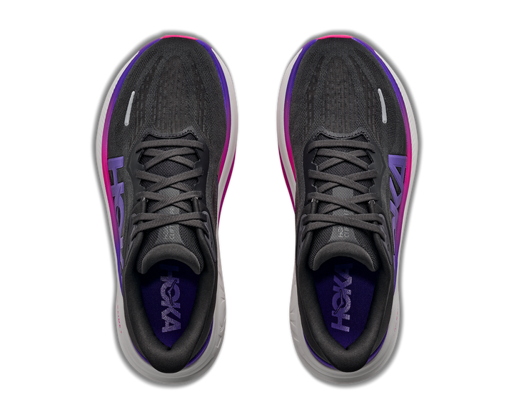 Hoka Womens Clifton Pro - Carbon Black/Cosmic Purple - Neutral - AW26