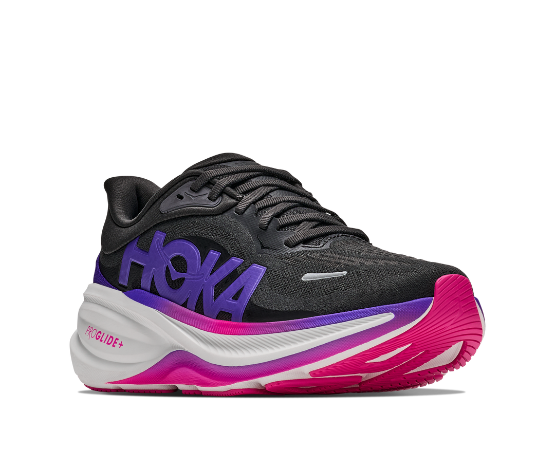 Hoka Womens Clifton Pro - Carbon Black/Cosmic Purple - Neutral - AW26