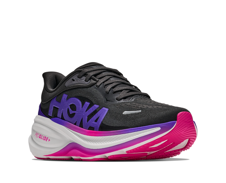 Hoka Womens Clifton Pro - Carbon Black/Cosmic Purple - Neutral - AW26