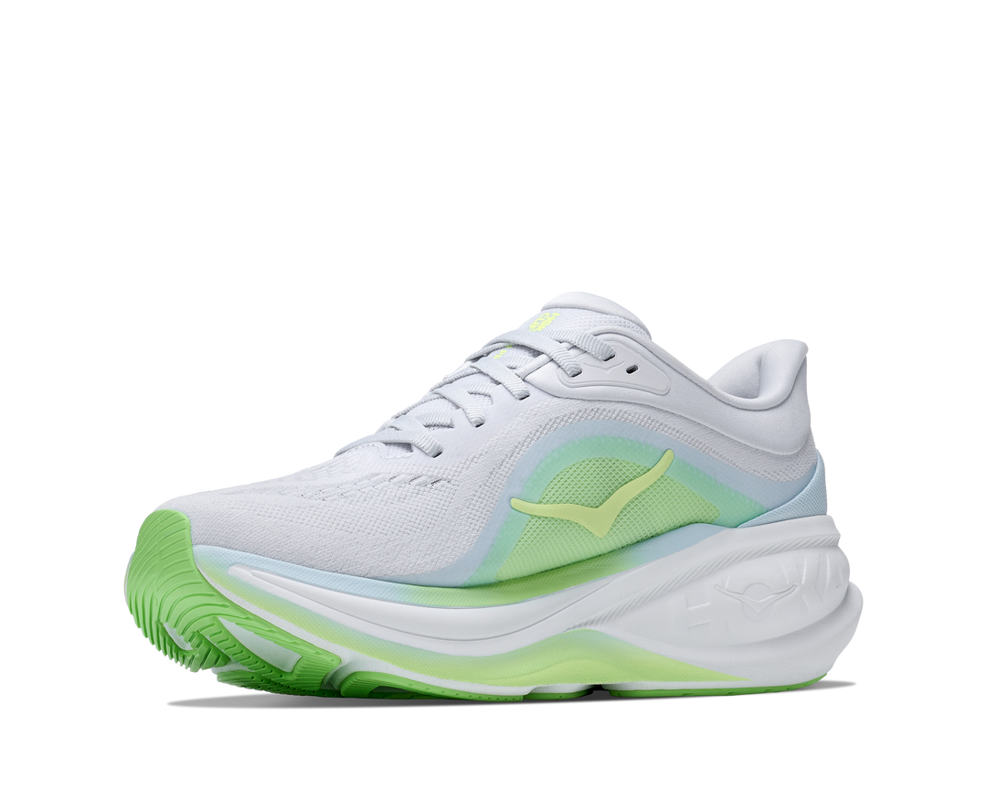 Hoka Womens Clifton Pro Wide - D Width - Cosmic Grey/Neon Yuzu - Neutral - AW26