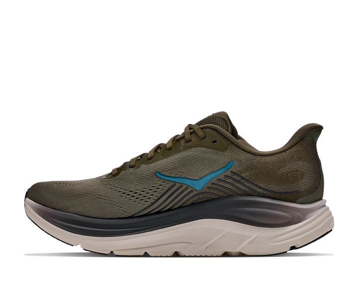 Hoka Mens Clifton 11 - Antique Olive/River Rock Grey - Neutral - AW26