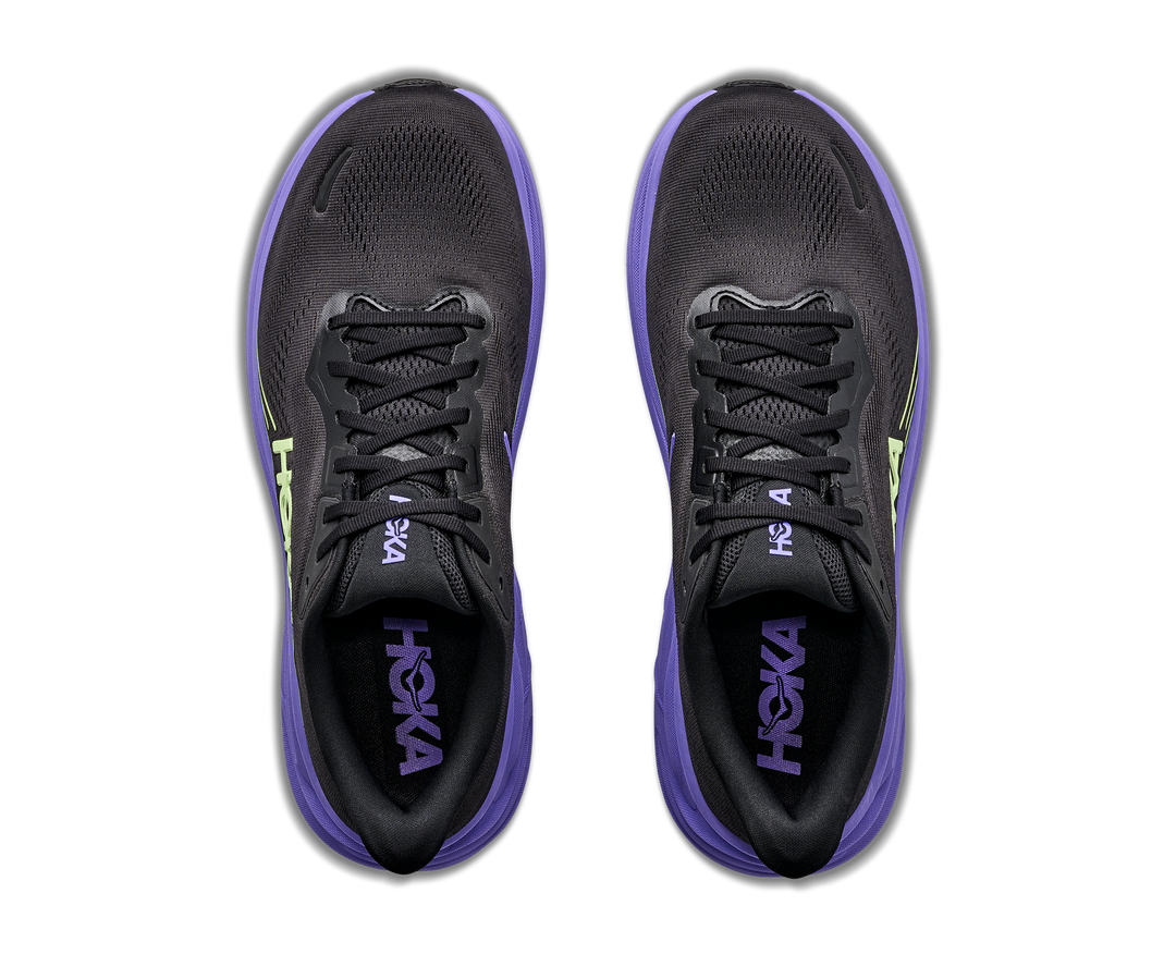 Hoka Mens Clifton 11 - Black/Neon Yuzu - Neutral - AW26
