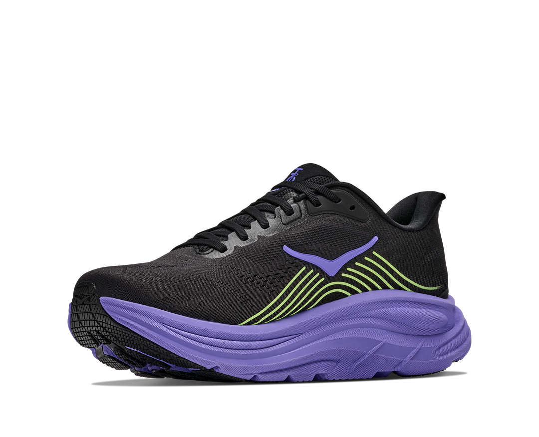 Hoka Mens Clifton 11 - Black/Neon Yuzu - Neutral - AW26