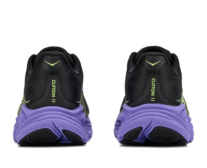 Hoka Mens Clifton 11 - Black/Neon Yuzu - Neutral - AW26