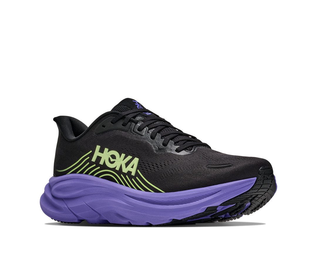 Hoka Mens Clifton 11 - Black/Neon Yuzu - Neutral - AW26
