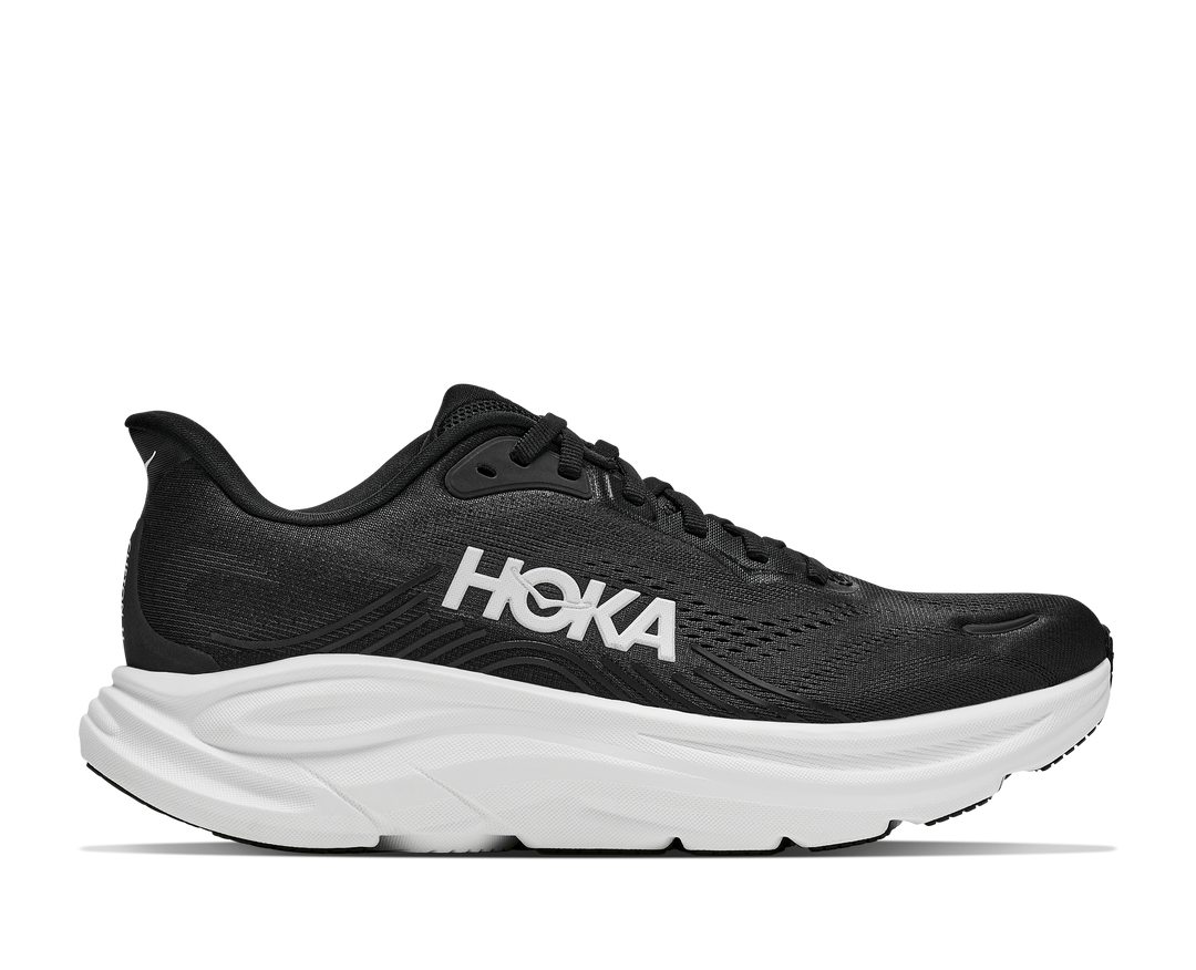 Hoka Mens Clifton 11 - Black/White - Neutral - AW26