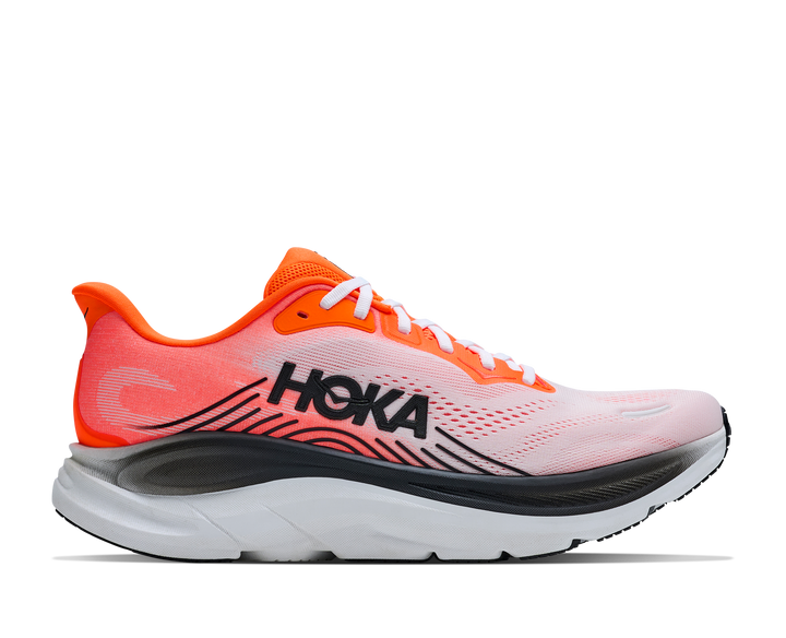 Hoka Mens Clifton 11 - Neon Tangerine/Frost - Neutral - AW26