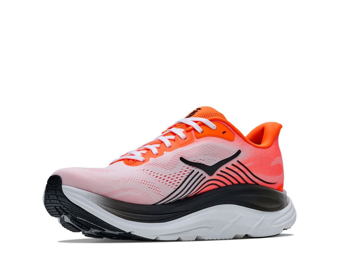 Hoka Mens Clifton 11 - Neon Tangerine/Frost - Neutral - AW26