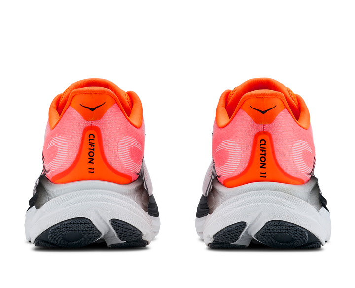 Hoka Mens Clifton 11 - Neon Tangerine/Frost - Neutral - AW26
