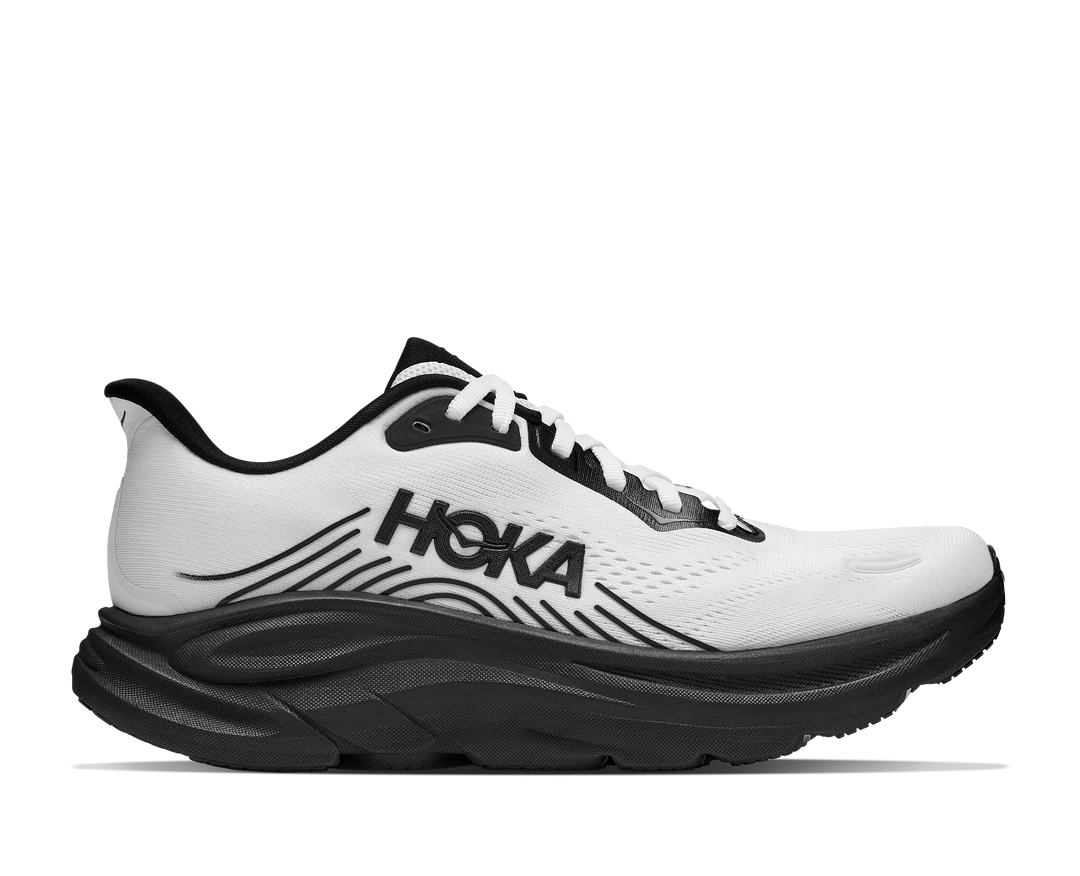 Hoka Mens Clifton 11 - White/Black - Neutral - AW26