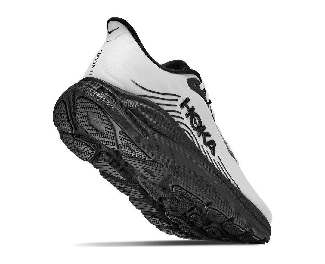 Hoka Mens Clifton 11 - White/Black - Neutral - AW26