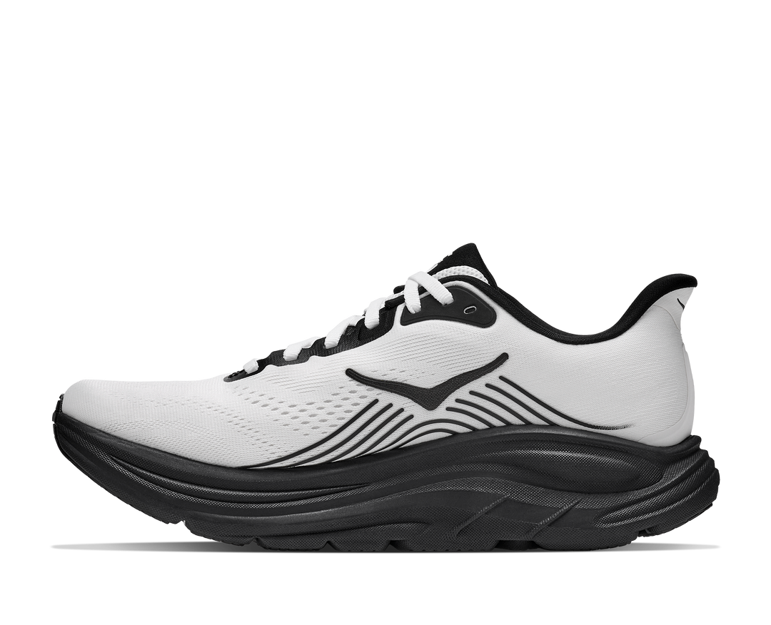 Hoka Mens Clifton 11 - White/Black - Neutral - AW26