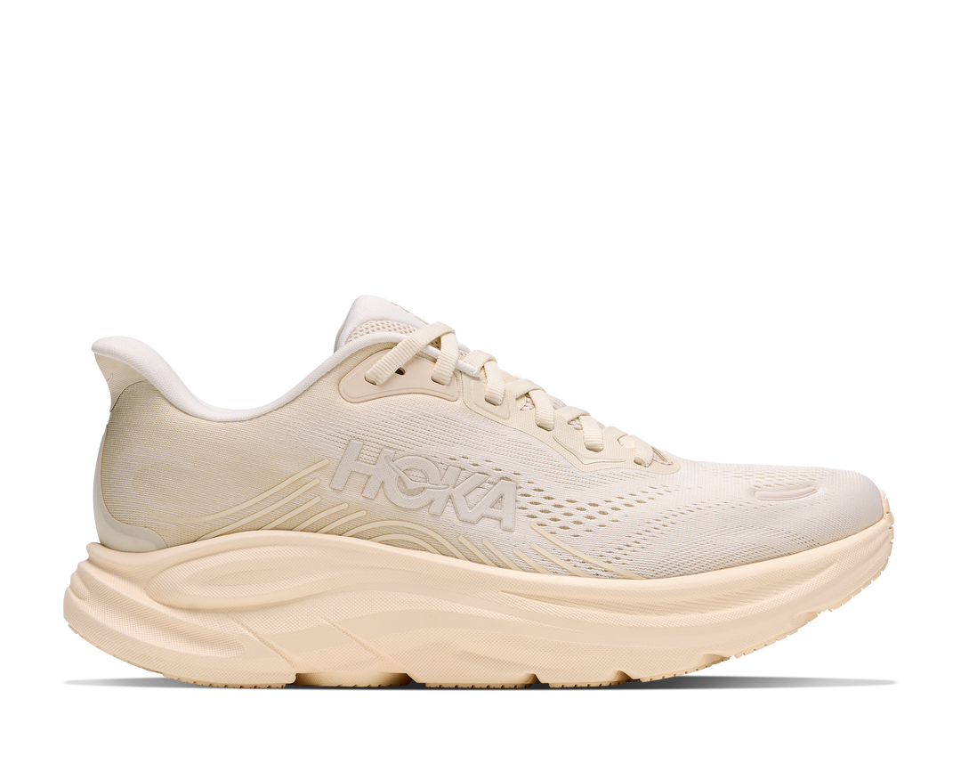 Hoka Womens Clifton 11 - Alabaster/Oat Milk - Neutral - AW26