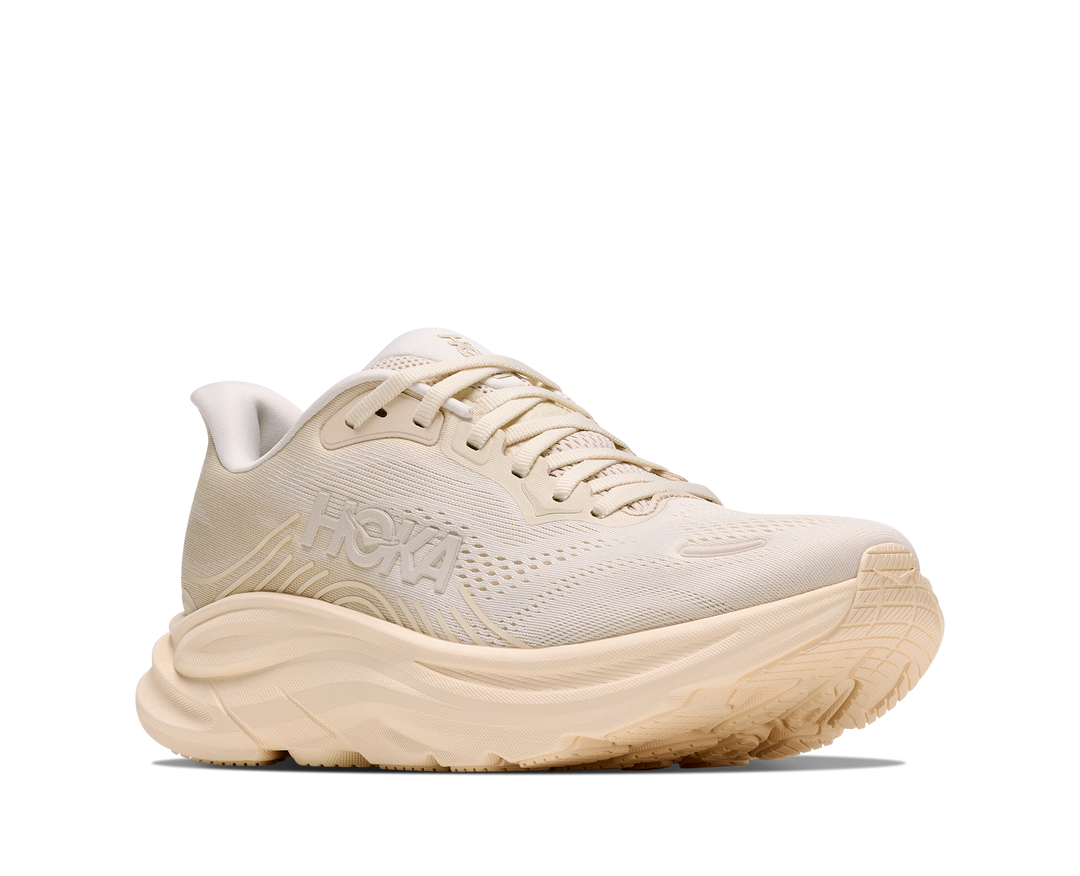 Hoka Womens Clifton 11 - Alabaster/Oat Milk - Neutral - AW26