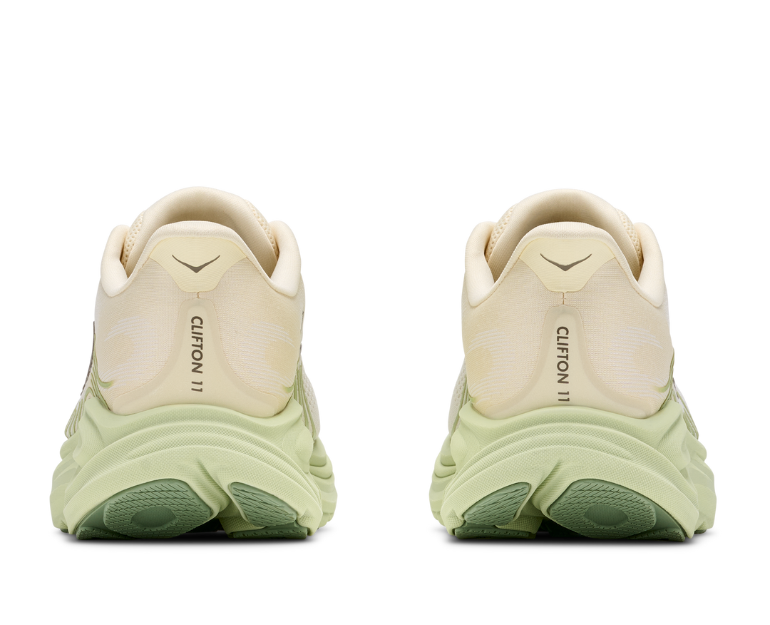 Hoka Womens Clifton 11 - Alabaster/Morning Dew - Neutral - AW26