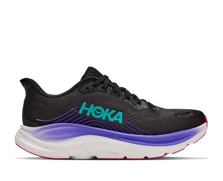 Hoka Womens Clifton 11 - Black/Neon Nebula - Neutral - AW26